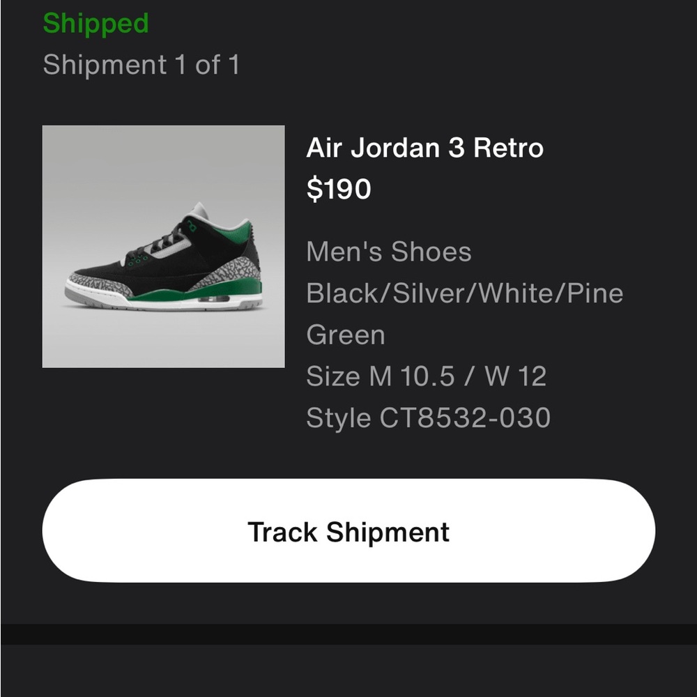 Retro Pine Green 3s